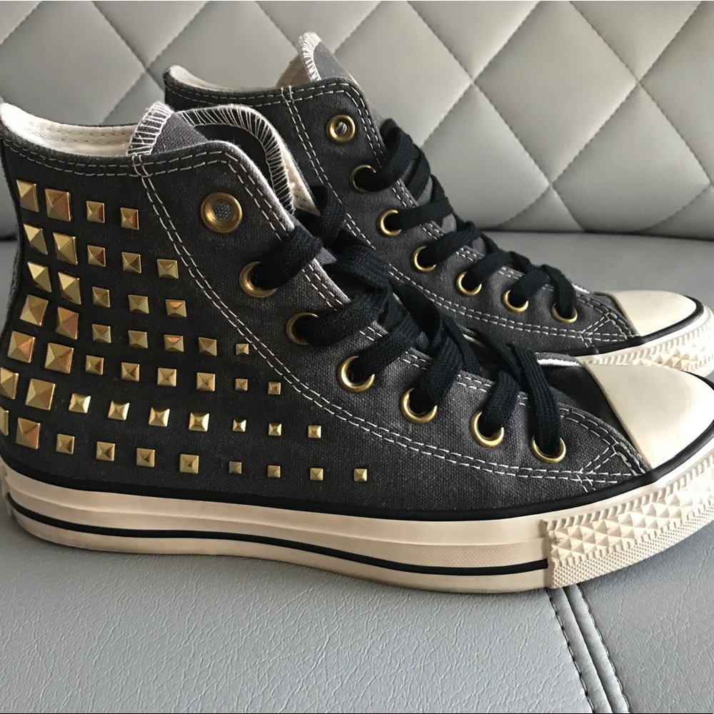 High tops Rhine stone converse